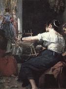 Diego Velazquez Detail of The Spinners or The Fable of Arachne Spain oil painting artist